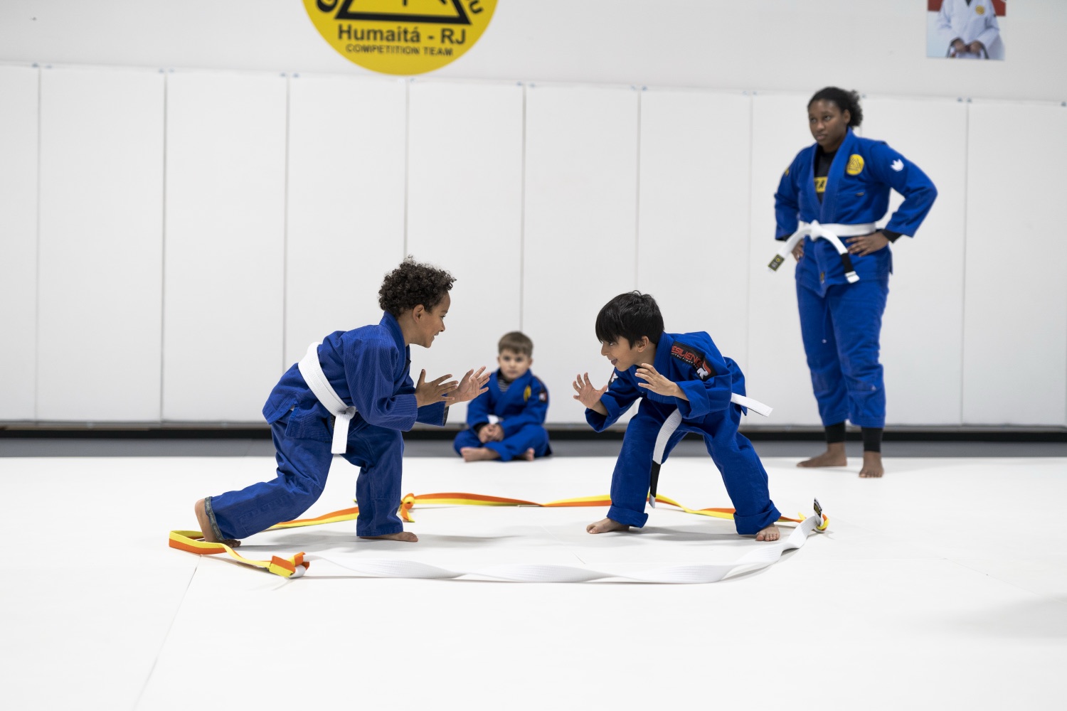 Kids karate class at Canadian Black Belt Academy